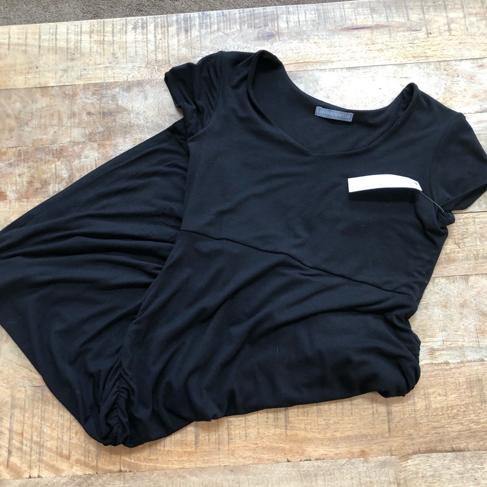Black Slinky Maternity Dress